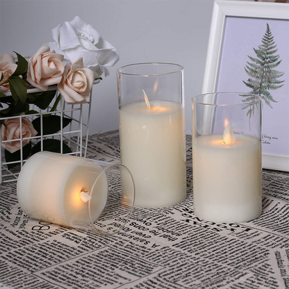 Safe Cozy Atmosphere with Realistic Flameless Candle Light