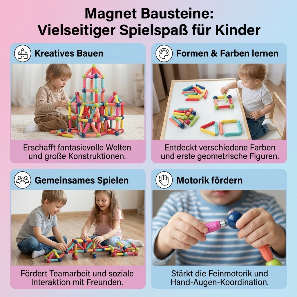 Creative Magnetic Building Blocks Playset