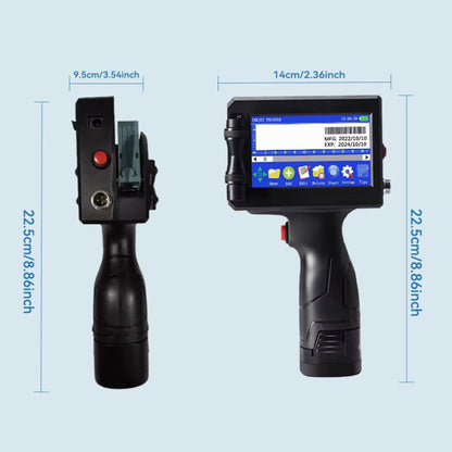 Portable Handheld Inkjet Coder Printer 600 DPI