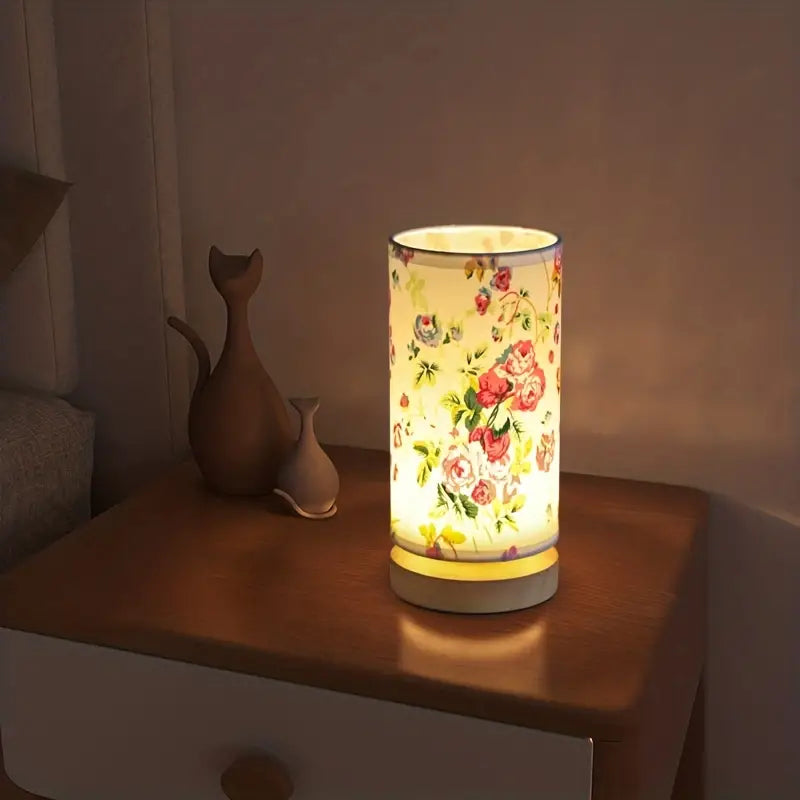 Linen Night Light for Bedroom - Atmospheric Table Lamp
