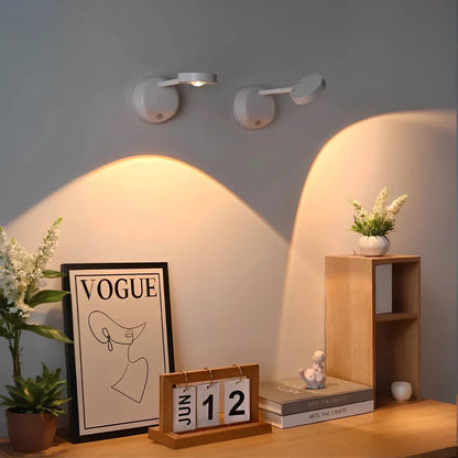 360° Rotating LED Spotlight with Motion Sensor – Sleek Design