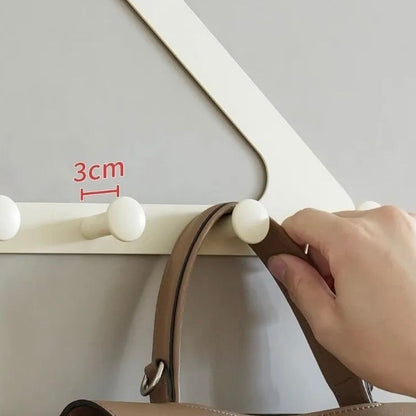 Triangle Wall Hook | No-Drill Space Saver for Coats & Bags