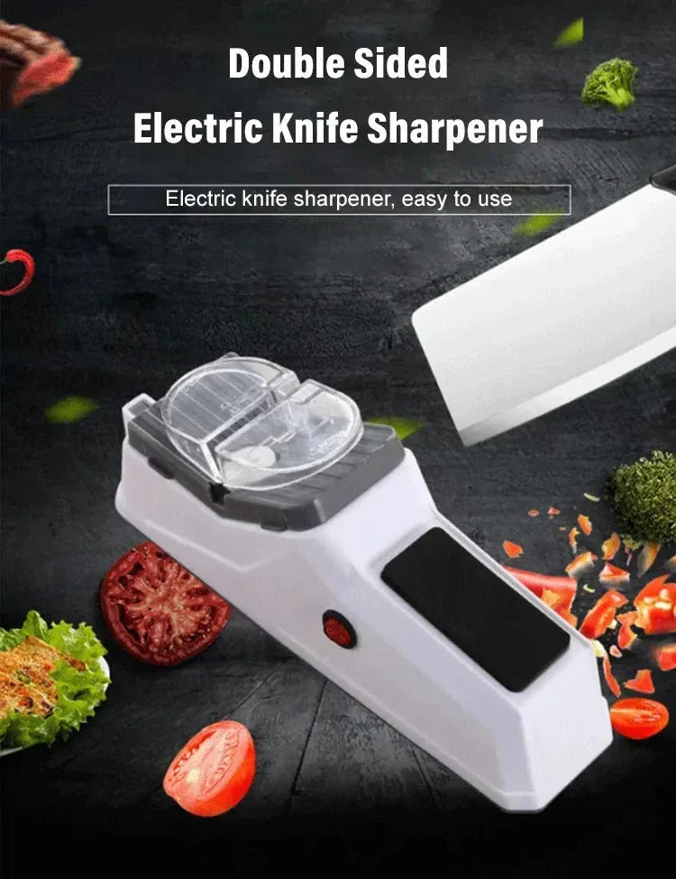Dual-Sided Electric Knife Sharpener for Effortless Precision