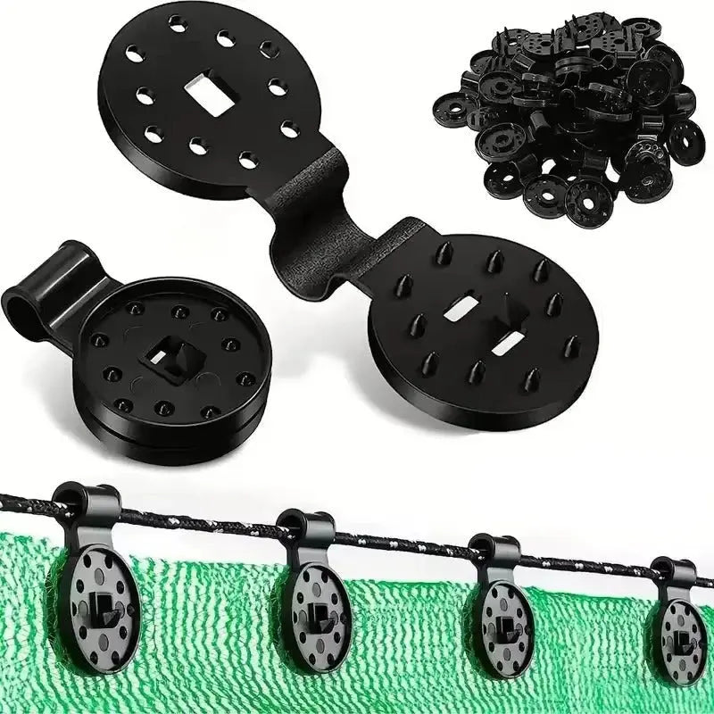 Secure Garden Clips for Shade Sails & Tarps | Durable Fasteners with Twist Lock