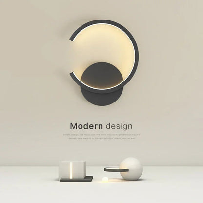 Modern LED Wall Light in C-Shape | Minimalist Indoor Lighting for Living Room, Bedroom & Hallway
