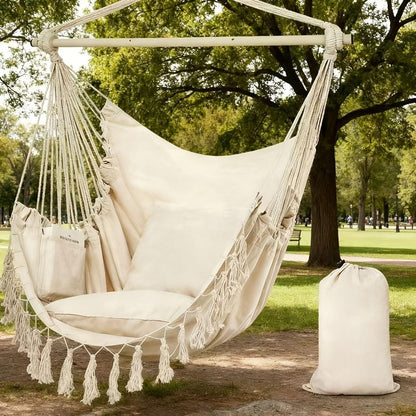 Portable Hammock Chair with Hanging Tassels