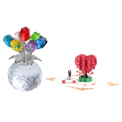 Timeless Sparkling Crystal Rose that Never Fades