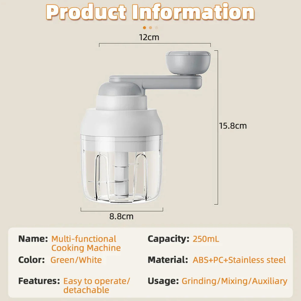 Hands-Free Garlic Chopper for Precise and Effortless Mincing
