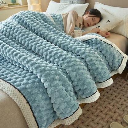 Thick Reversible Coral Fleece Blanket