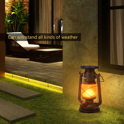 Solar-Powered Lanterns with Realistic Flame Effect | Metal & Plastic