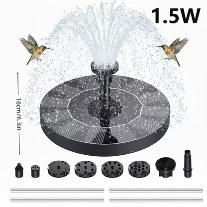 Solar-Powered Fountain Pump for Garden Use