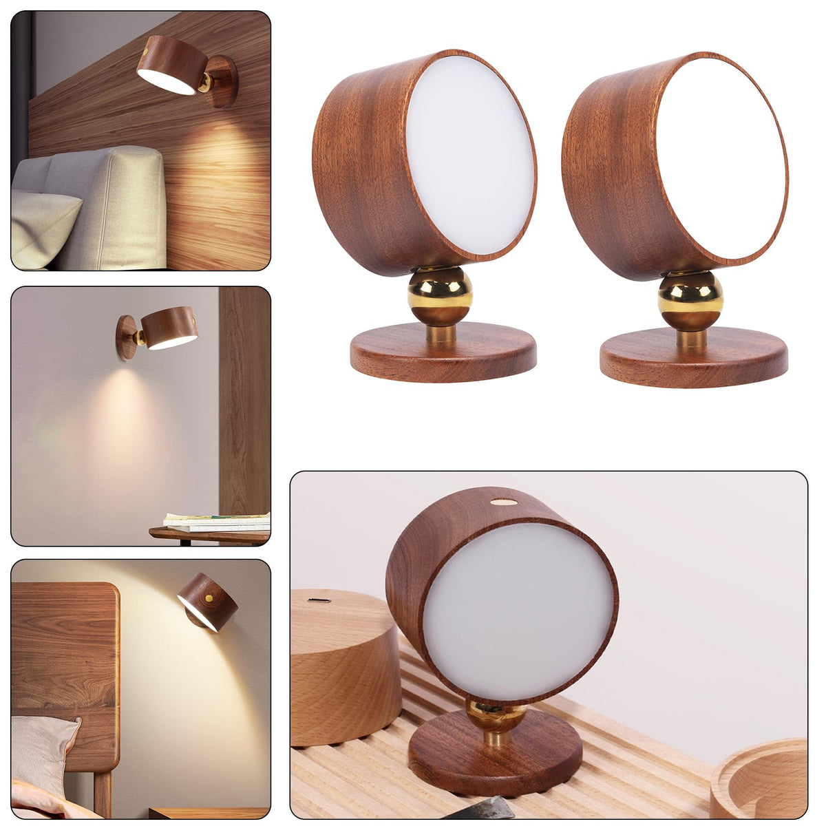 Versatile Magnetic Wall Lamp with 360-Degree Rotation