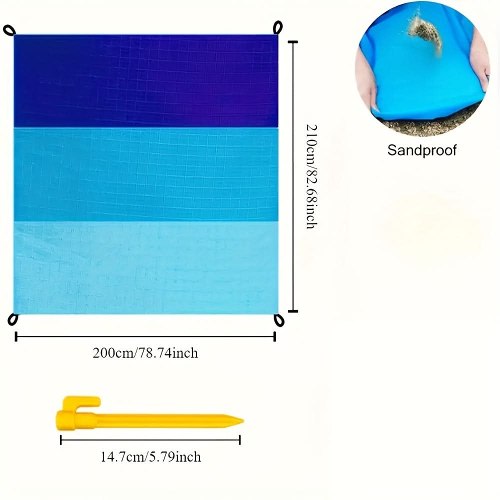 Large Beach Mat – Sand Resistant Outdoor Blanket