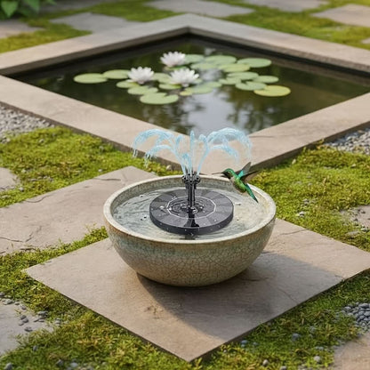 Solar-Powered Fountain Pump for Garden Use