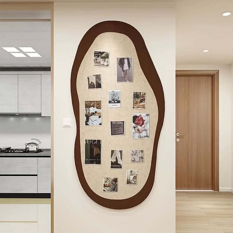 Geometric Felt Board for Wall Mounting – Ideal for Notes and Photos