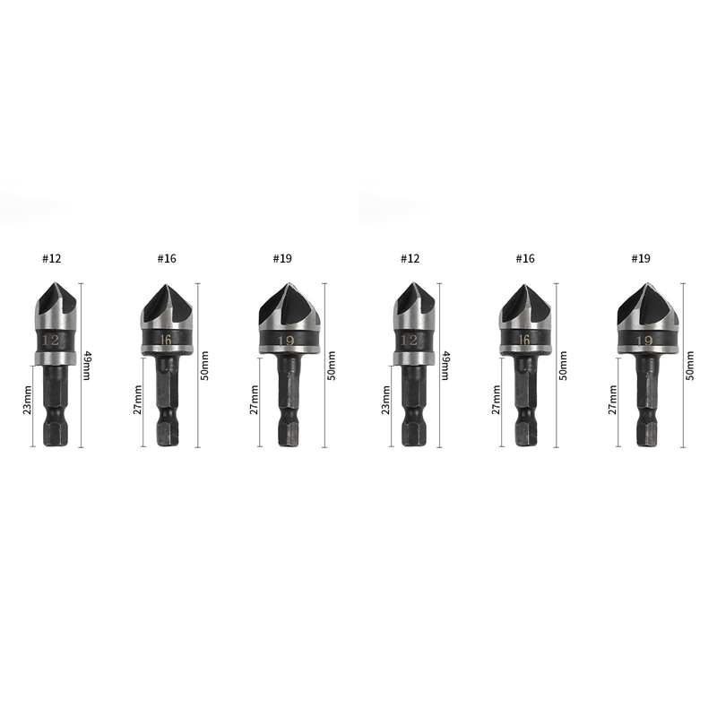 Precision Countersink Drill Bit Set for Smooth Finishes