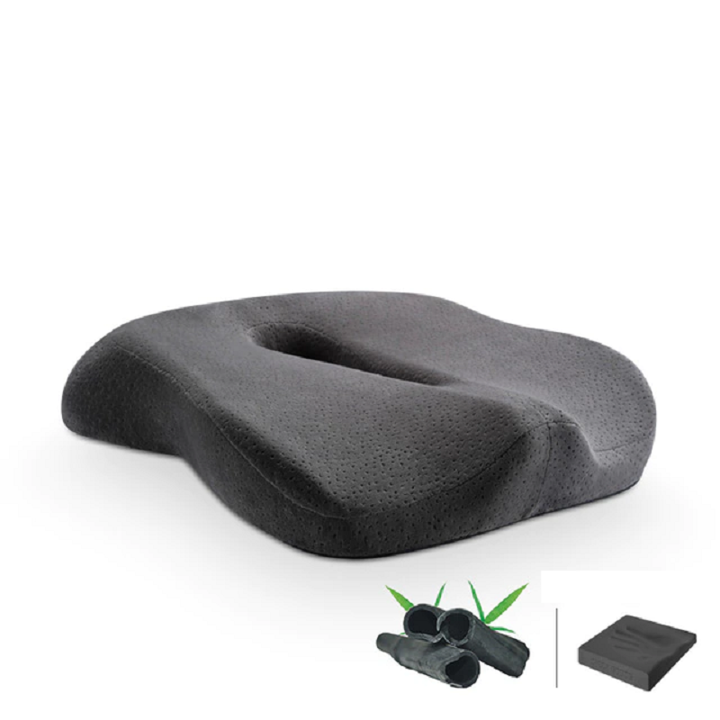 Memory Foam Cushion for Office Chair and Car Seat - Non-Slip Orthopedic