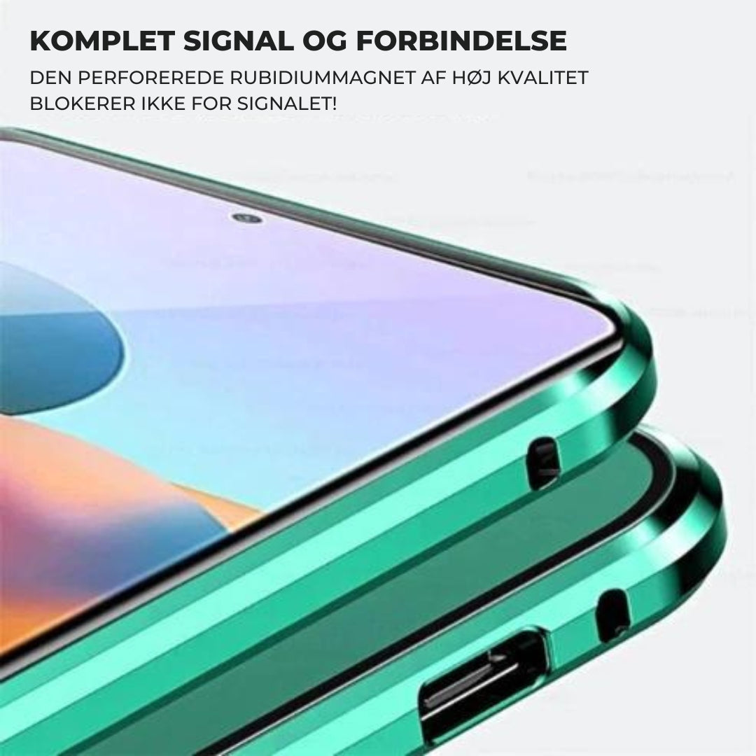 Magnetic Dual-Sided Tempered Glass Case for Samsung Phones