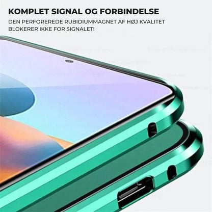 Magnetic Dual-Sided Tempered Glass Case for Samsung Phones