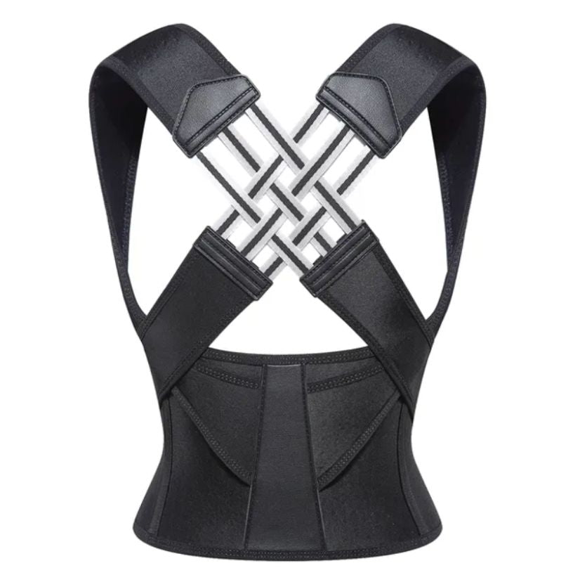 Posture Correction Belt for Immediate Back and Shoulder Support - Black