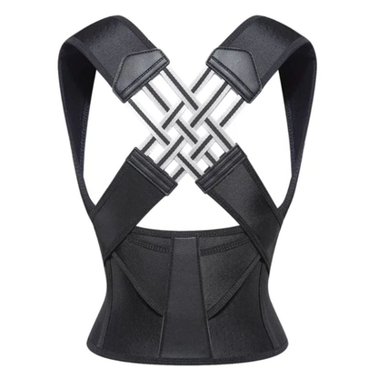 Posture Correction Belt for Immediate Back and Shoulder Support - Black