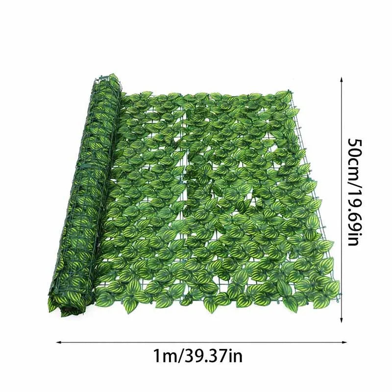 Artificial Green Hedge Panel for Privacy Fence | 1 m / 3 m