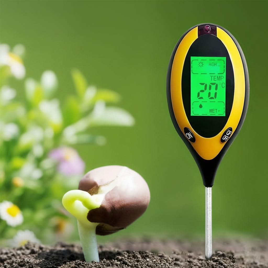 4-in-1 Soil Meter for Precise Monitoring of Plants and Soil