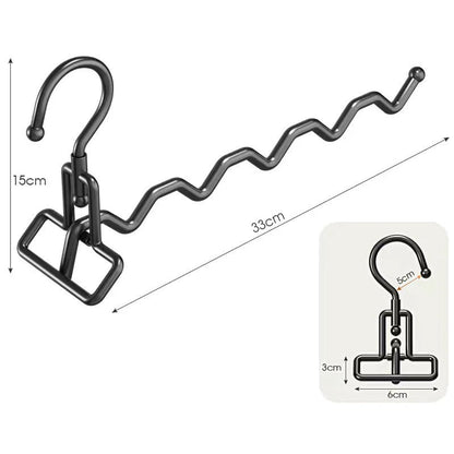 Collapsible Stainless Steel Clothes Hanger - Versatile Travel and Hotel Dryer