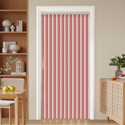 Colorful Magnetic Folding Curtain for Doors – Space-Saving Divider, Washable Polyester