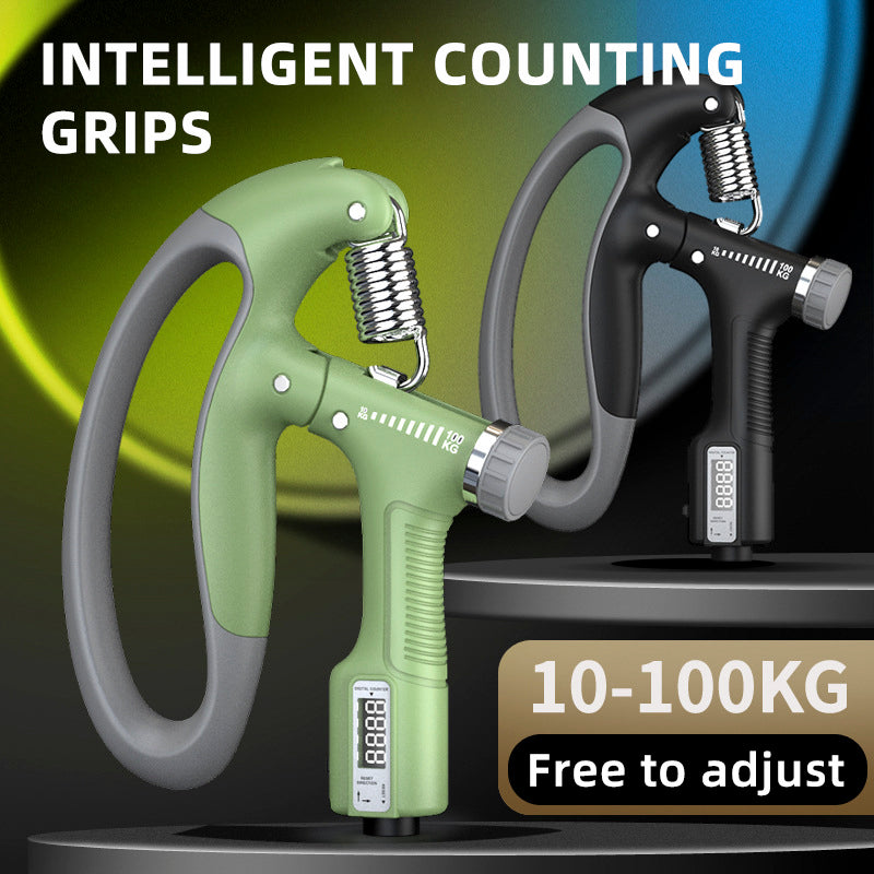 Adjustable Grip Strengthener with Counter