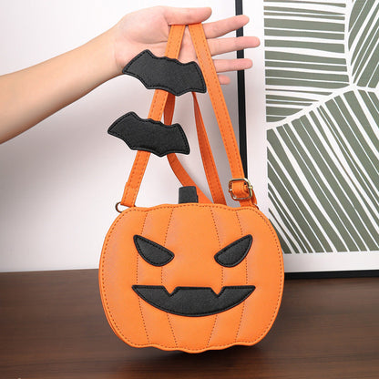 Minimalistic Halloween Shoulder Bag – Solid Color Messenger Tote