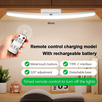 Rechargeable LED Magnetic Light with Touch & Remote Control - Warm to Cool White, Type-C Fast Charging