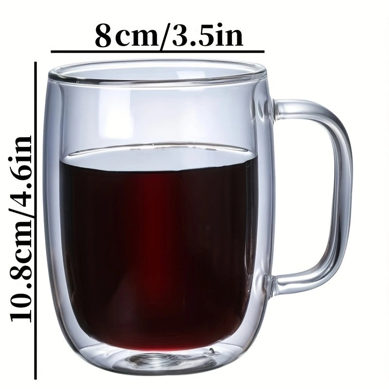 Double-walled Borosilicate Glass Mug – Heat Resistant and Stylish