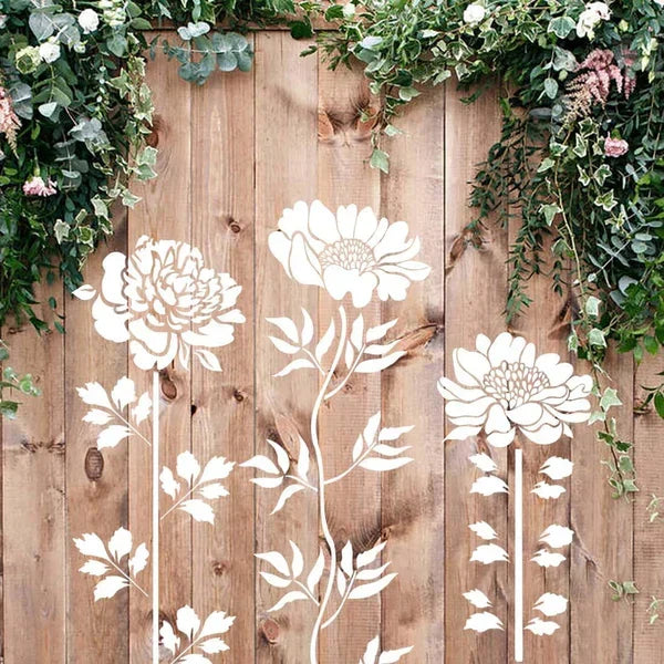 Floral Stencils for Fences and Walls | Customizable Patterns