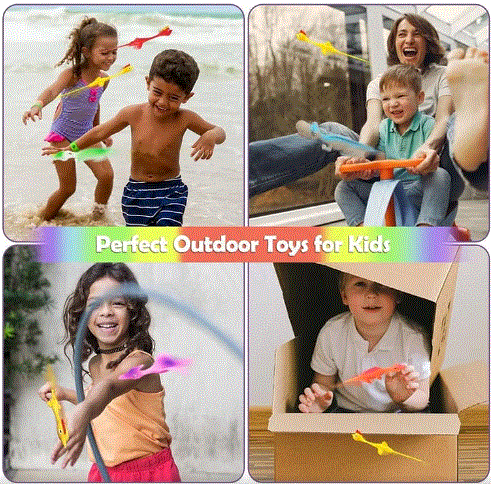 Dino Launchers Set of 5 | Soft TPR Slingshots for Fun Playtime