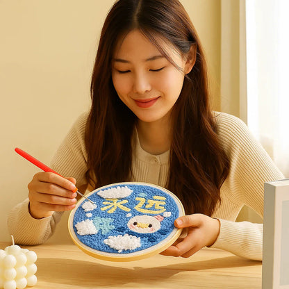 Quick Relaxation and Beautiful Embroidery Art Creation