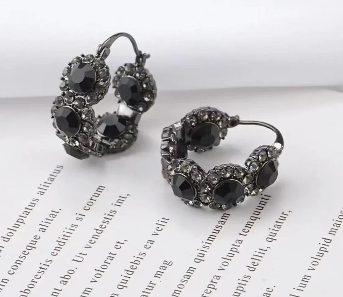 Elegant Gold-Plated Vintage French Earrings