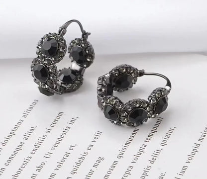 Elegant Gold-Plated Vintage French Earrings