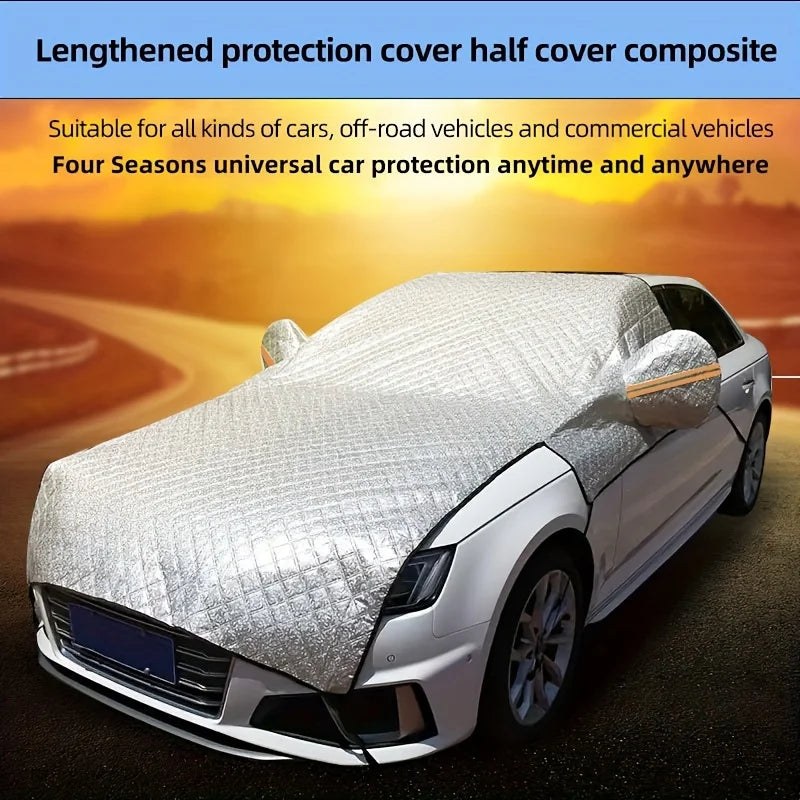 All-Season Wind & Frost Shield for Car Windshields - Sun and Ice Protection