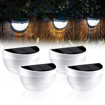 Solar LED Wall Light with Light Sensor | Waterproof IP65 | 6 LEDs | Perfect for Fences & Gardens