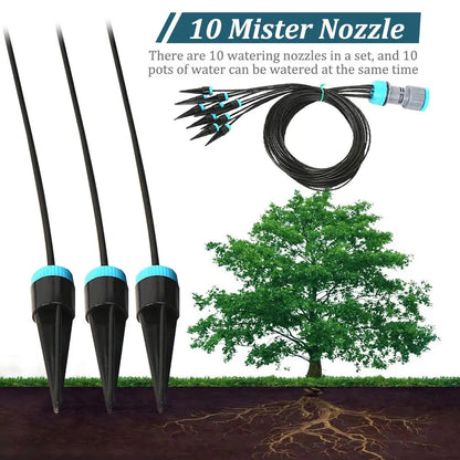 10-Piece Adjustable Drip Irrigation Set | Water-Saving System for Garden & Greenhouse