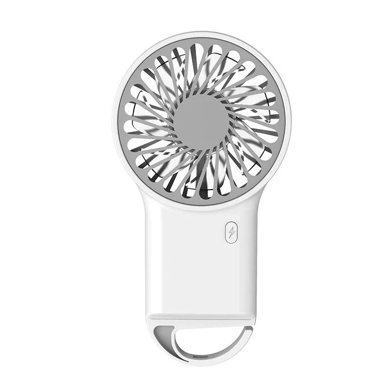 Compact USB-C Folding Fan with Hook – 3 Speed Settings