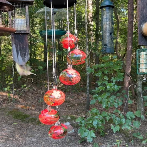 Hummingbird Feeder with Double Design – Durable and Weather-Resistant Wind Chime