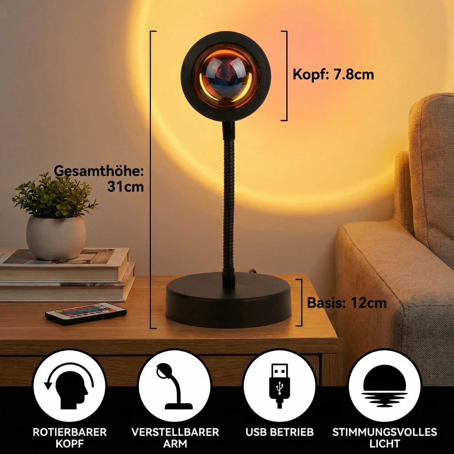 Transform Any Room Instantly with Cozy Sunset Vibes