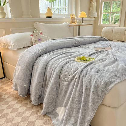 Snowflake Blanket | Soft Velvet Plush Throw | Lightweight & Skin-Friendly | Breathable & Versatile