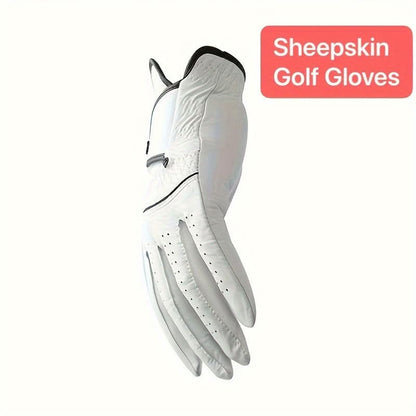 Left Hand Sheepskin Golf Glove for Enhanced Grip