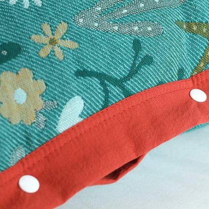Luxurious Cotton Pillowcases with Reversible Floral Design