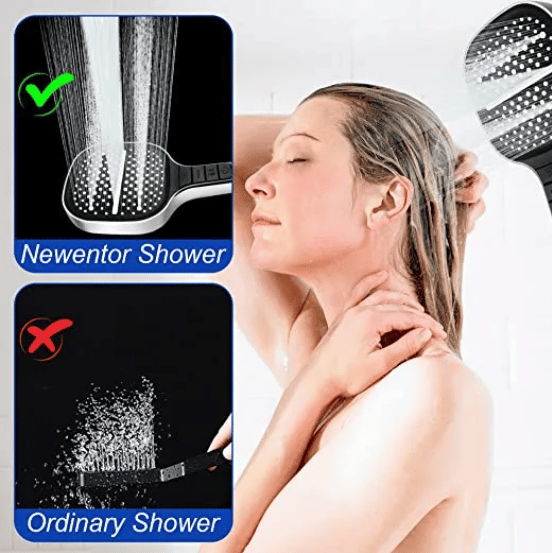 7-Function Chrome Shower Head – Water Efficient & Scale Resistant