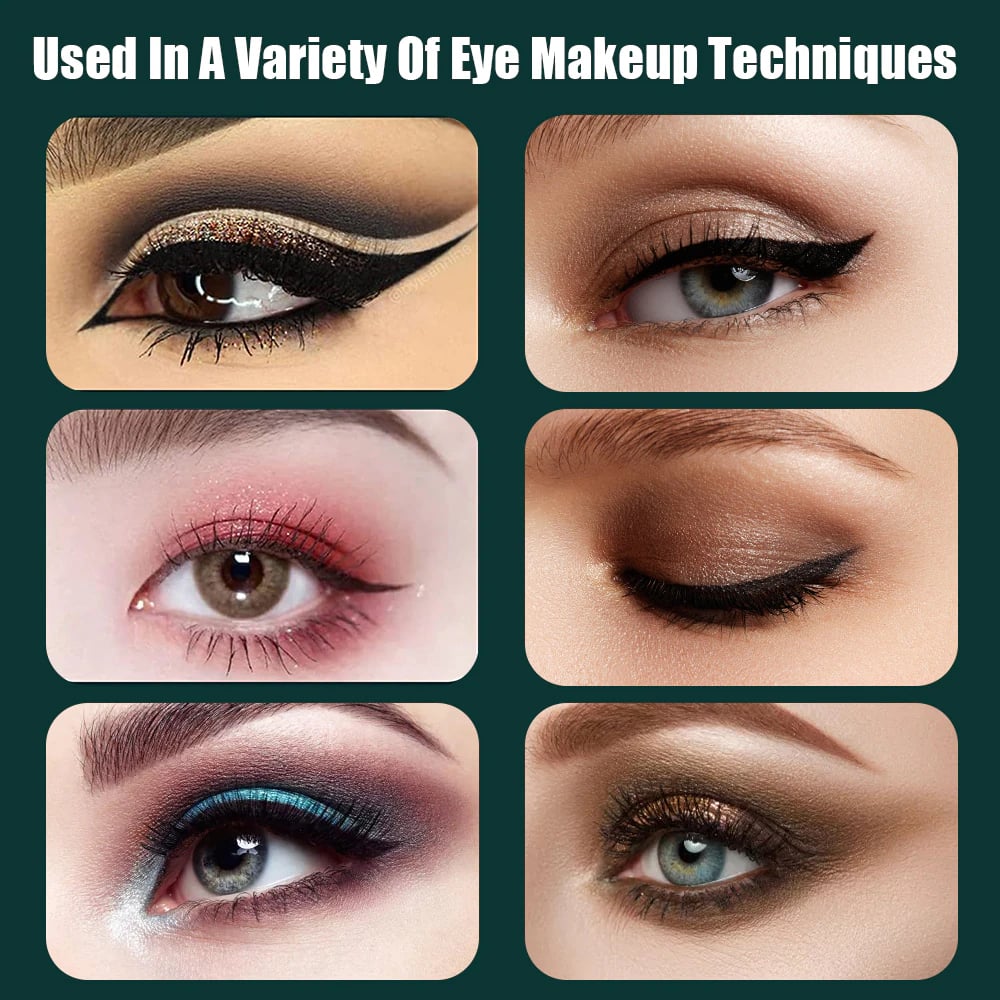 Precision Eyeliner Duo | Curved Tip for Flawless Lines | Waterproof & Long-Lasting | Non-Slip Grip