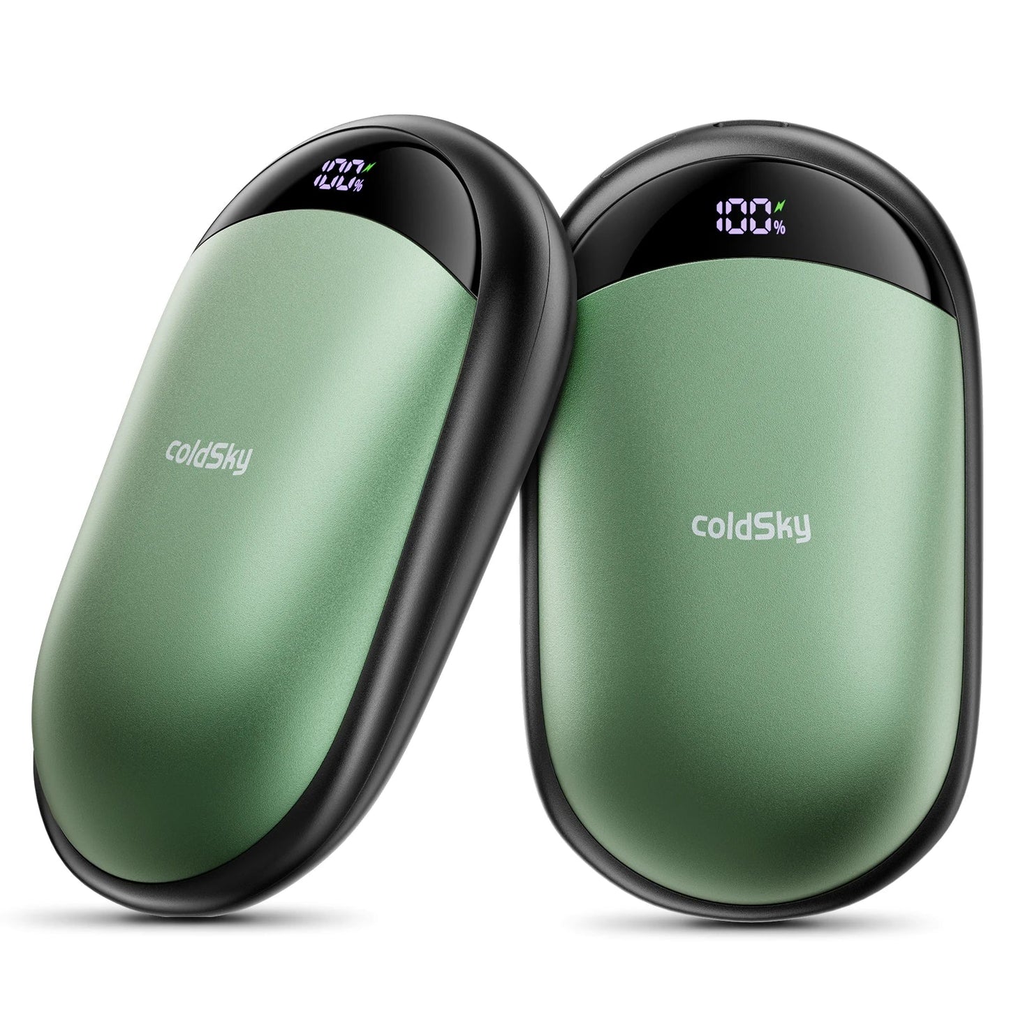 2-Pack Rechargeable Hand Warmers with Digital Display, Portable Electric Warmers